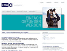 Tablet Screenshot of cara-marketing.de